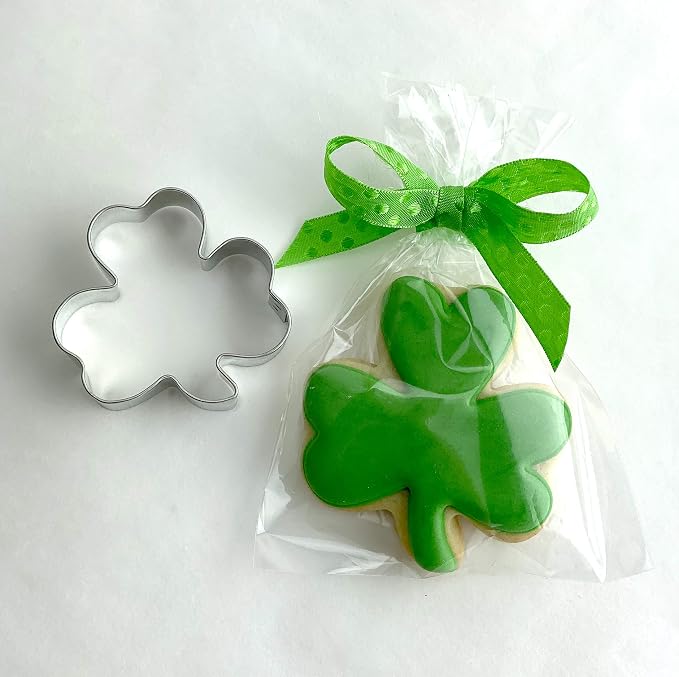 Ann Clark Shamrock 3-Pc. Cookie Cutter Set, Made in USA, Small, Medium, Large Shamrock