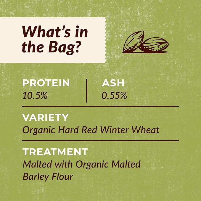 100% Organic All-Purpose Flour - Flour for Baking - 5 Pounds