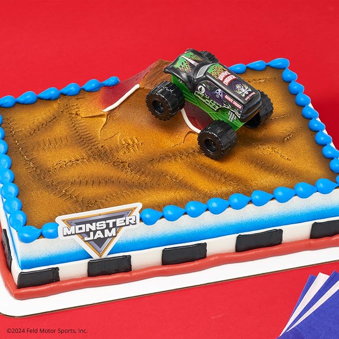 Monster Jam Grave Digger Truck Cake Topper