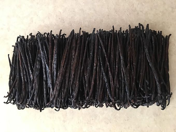 1oz Organic Madagascar Vanilla Beans Extract Exclusive Grade B by FITNCLEAN VANILLA | 4"-6" By Weight - 1 Ounce (1/16 Lb) Bulk Dry Whole NON-GMO Bourbon Pods. Certified USDA Organic.