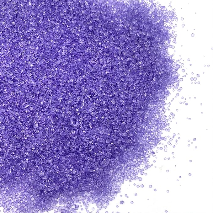 Edible Purple Sanding Sugar Sprinkles Cupcake Cake Toppers, Celebrations Candy Pearls Shaker Jar Wedding Party Cake Dessert Food Decoration Supplies 3.2oz(Purple)