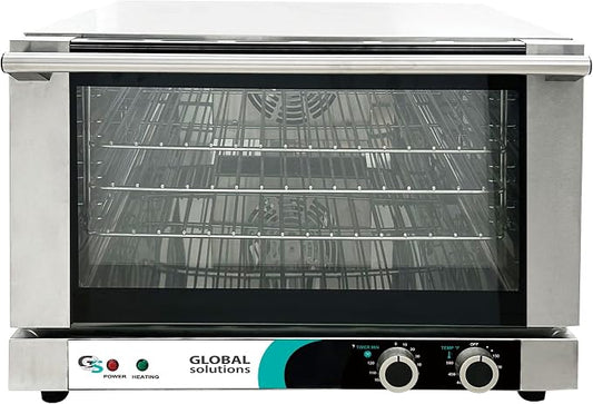 GS1740 Countertop Convection Oven, Quarter Size, 18 3/4" Width x 19 7/8" Depth x 15" Height, Heavy Duty Stainless Steel Construction, NSF, 1440W