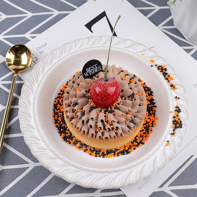 Black and Orange Nonpareils Sprinkles - 4.6oz Edible 2mm Dot Sprinkles | Basketball Sprinkles for Cake Decorating, Cupcake, Cookie, Baking, Donuts, Ice Cream Toppings