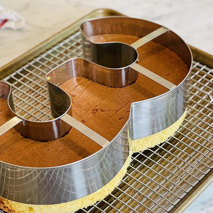 Ateco 6967 Large Number 7 Cake Cookie Cutter 7-1/4 Inch Left to Right x 11 Inch Top to Bottom x 2-1/8 Inch High