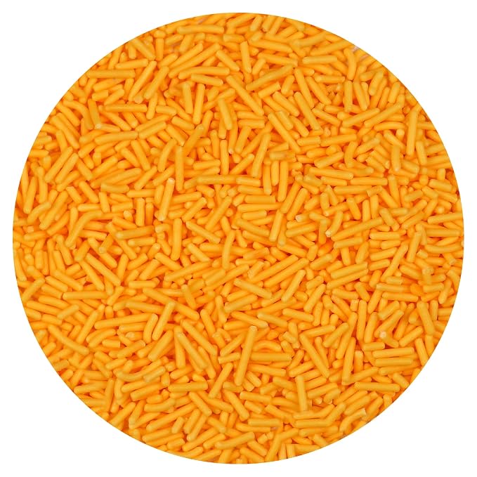 Yellow Sprinkles Jimmies 3.17 oz, Sprinkles For Cake Decorating, Cake Sprinkles, Sprinkles For Baking, Ice Cream & More, The Hampton Candy Company