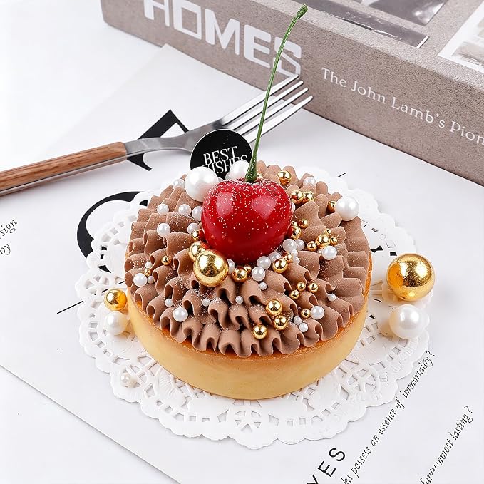 White & Gold Pearl Sprinkles for Cake Decorating, 130g/4.6oz Edible Pearl Sprinkles, Baking Cupcakes, Donuts, Macarons Toppings