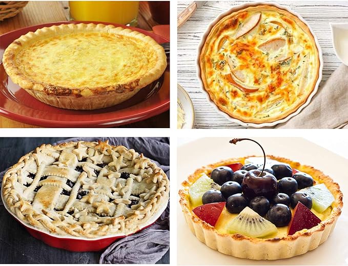 Waytiffer Pie Pans (100 Pack) 5 inch HEAVY-DUTY Disposable Aluminum Foil pie/tart Pans for Baking Personal Mini Pies, Foil Pie Tin for Bakeries, Cafes,Easily Stack & Store, Freeze & Reheat