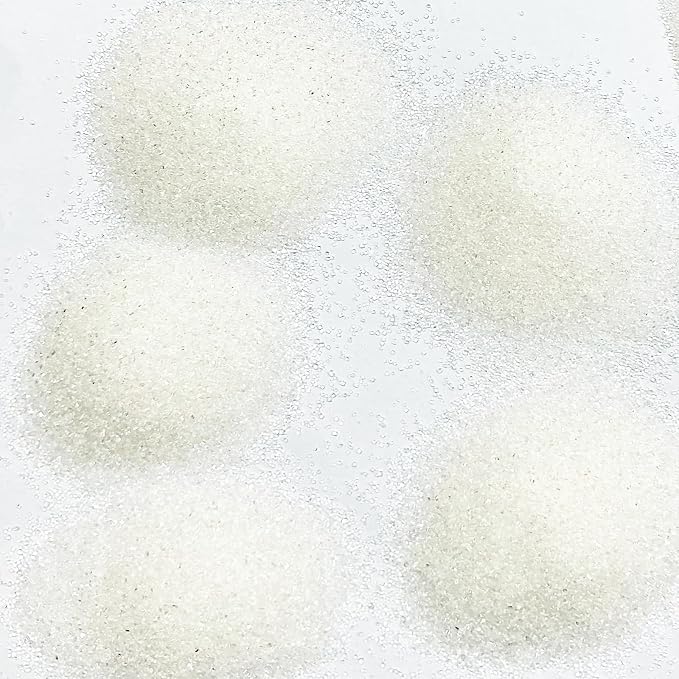 Edible White Sanding Sugar Sprinkles 142g/ 5.01oz Sprinkles for Cake Decorating Candy Baking Decorations Ice Cream Toppings and Cookie Decorating for Wedding Parties Valentines Halloween Christmas