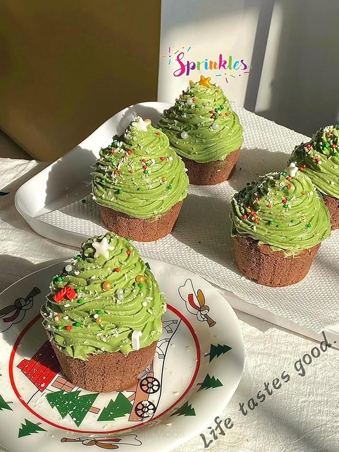 SE Si&Moos White Star Sprinkles for Cake Decorating Star Cake Decorations Large and Small Edible White Stars, Shower Party Birthday Halloween Christmas Supplies 3 OZ with Tweezers