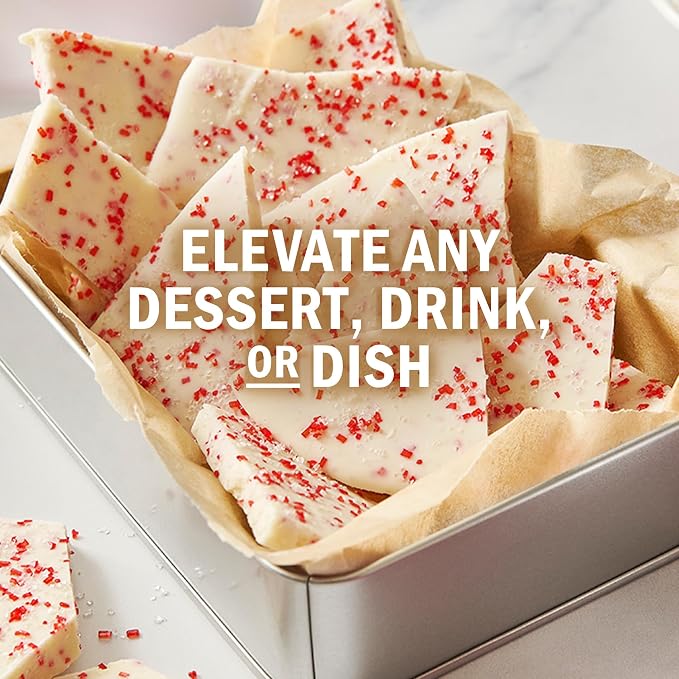 McCormick Finishing Sugar, Candy Cane, Limited Edition, Sweet Peppermint, Iconic Holiday Flavor, For Hot Chocolate, Chocolate Fudge, Bark, Cocktails, and More, 3.81 oz