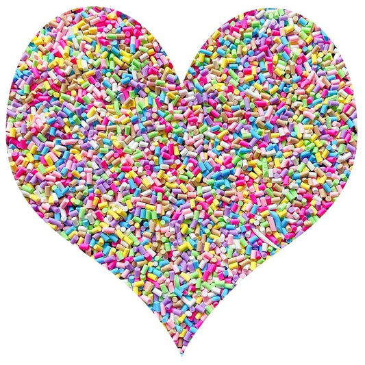 EHOPE 50g Fake Sprinkles Resin Sprinkles Fake Candy Sprinkles Clay Sprinkles Polymer Sprinkles Polymer Clay Slices for Nail Art DIY Crafts Cake Phone Case(Blue Sugar granules-13）