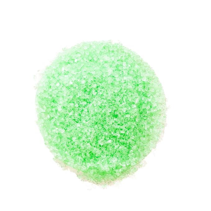 Bakerpan Mint Green Sugar Sprinkles for Baking - 7 oz Coarse Sparkling Decorating Sugar Crystals for Baking Topping, Cookies & Cupcakes | Kosher, Gluten-Free, Made in USA