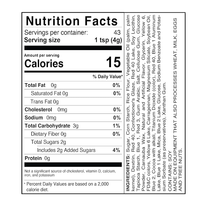 Mystic Sprinkles Fourth of July Sprinkles Mixes (United Stars Confetti Mix 2.6oz)