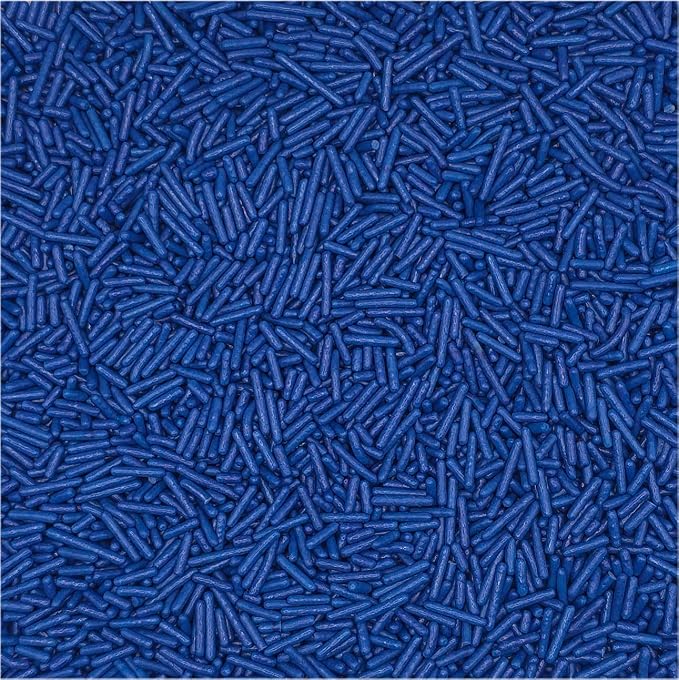 NCS Dark Blue Jimmies Edible Sprinkles – Cupcake, Cake & Cookie Decorations, 7 oz