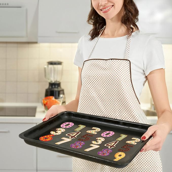 9 PCS Number Cookie Cutter Set, Stainless Steel 0-8 Shaped Cookie Cutter Number Biscuit Cutters Molds Baking Molds for DIY Crafts Birthday Graduation Xmas New Year Party Homemade Treats Baking