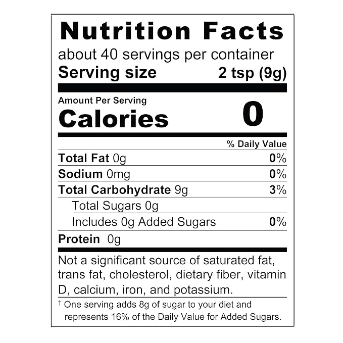 Wholesome Sweeteners 12-Ounce Allulose Sweetener, Zero Calorie Sugar Substitute, Keto Friendly, Non GMO, Non-Erythritol, Gluten Free & Vegan Sweetener, 1 Pack