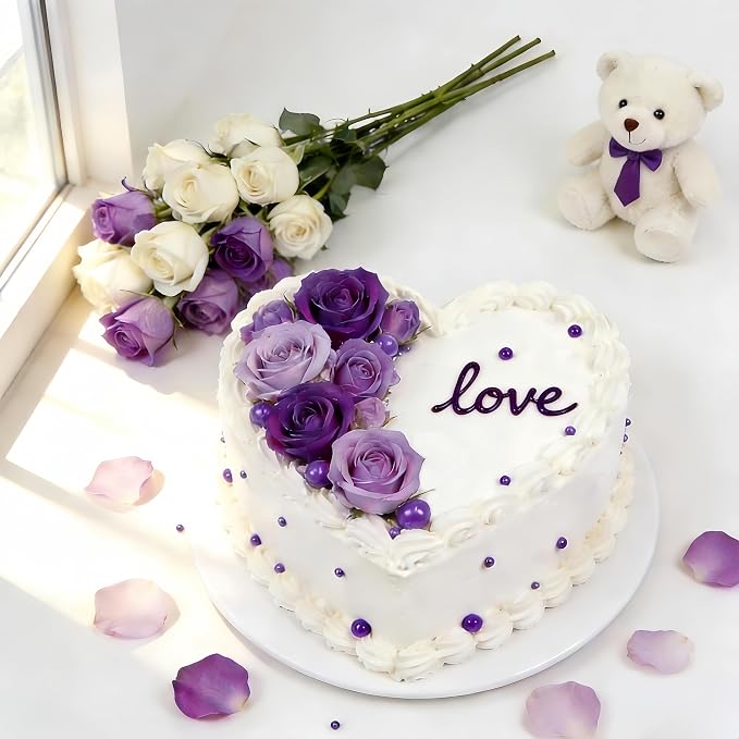 Edible Purple Pearl Sprinkles, Purple Sugar Sprinkles for Cake Decorating, Edible Cake Decorations, Cupcake Toppers, Cookies, Easter Wedding Party Supplies, 180g/6.35oz, Mix Size