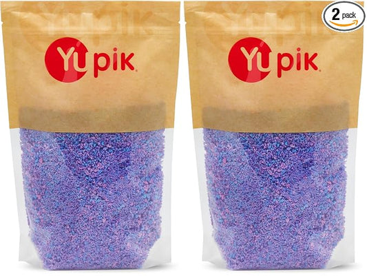 Yupik Cotton Candy Flavored Sprinkles, 2.2 Lb, Kosher, Fat-Free, Made In The United States, Purple Sprinkles, Dessert Topping (Pack of 2)