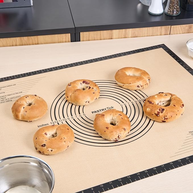 Restaurantware Non-Stick Baking Mat - 1 Count 23.6 x 31.5 Inches Silicone Reusable Baking Sheet - Anti-Slip Dough Mat - Black