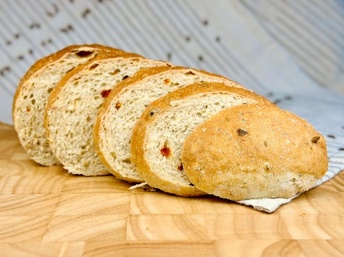 Molibake Italian Focaccia Bread Mix – Pack of 4 – Premium Artisan Italian Bread Mix for Bread Machine and Oven – 15 oz – All-Natural Gourmet Mediterranean Blend with Bell Pepper, Tomato, Onion, Garlic & Herbs – Easy Homemade Baking