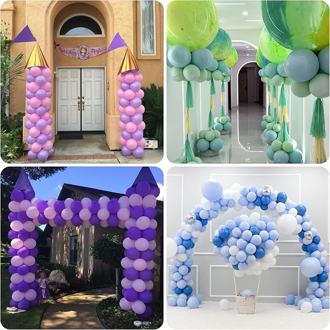 80 Balloon Clips and 100 Dots Glue Points and a Tie, Connector, for wedding, parties, etc. Arch tool