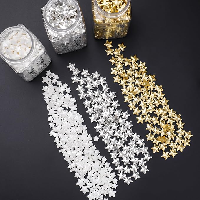 Gold Star Sprinkles, Edible Candy Stars for Cake Decorating, Cupcakes, Cookies & Desserts, 4.6oz Shiny Metallic Gold Sprinkles for Christmas, Graduation, Birthday, Holiday Baking