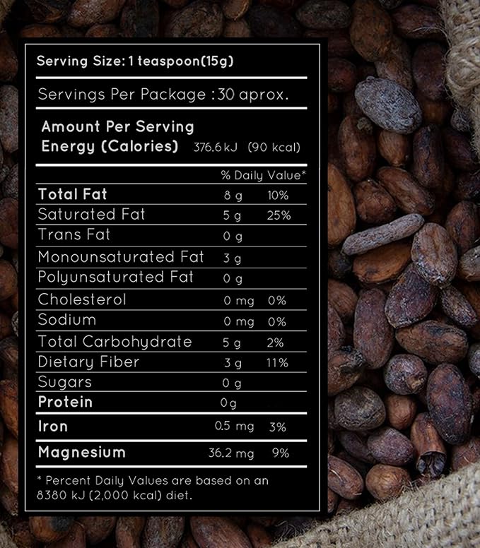Paccari Organic Raw Cacao Beans | Natural Fresh, Pure & Unroasted | Keto, Vegan, Non-GMO, Gluten Free | Perfect for Unsweetened Chocolate Baking 16oz