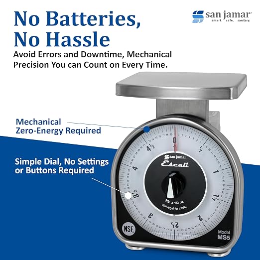 Escali Mechanical Dial Scale 5 Lb X 0.5 Oz