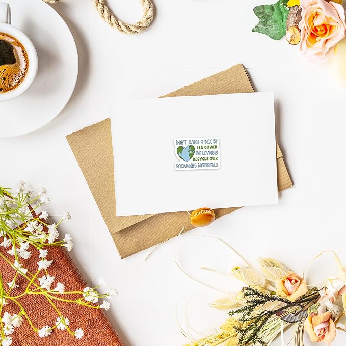500Pcs Funny Packaging Thank You Package Sticker, Small Business Online Retailers Small Shop Mail Envelopes Shipping Stickers, Reused Box, Recycle Recycling Sticker