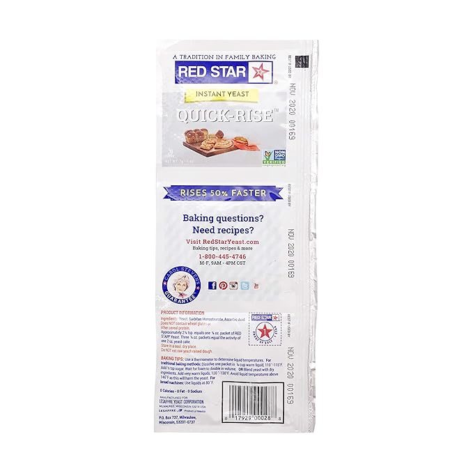Red Star Instant Quick Rise Dry Yeast, 3 ct
