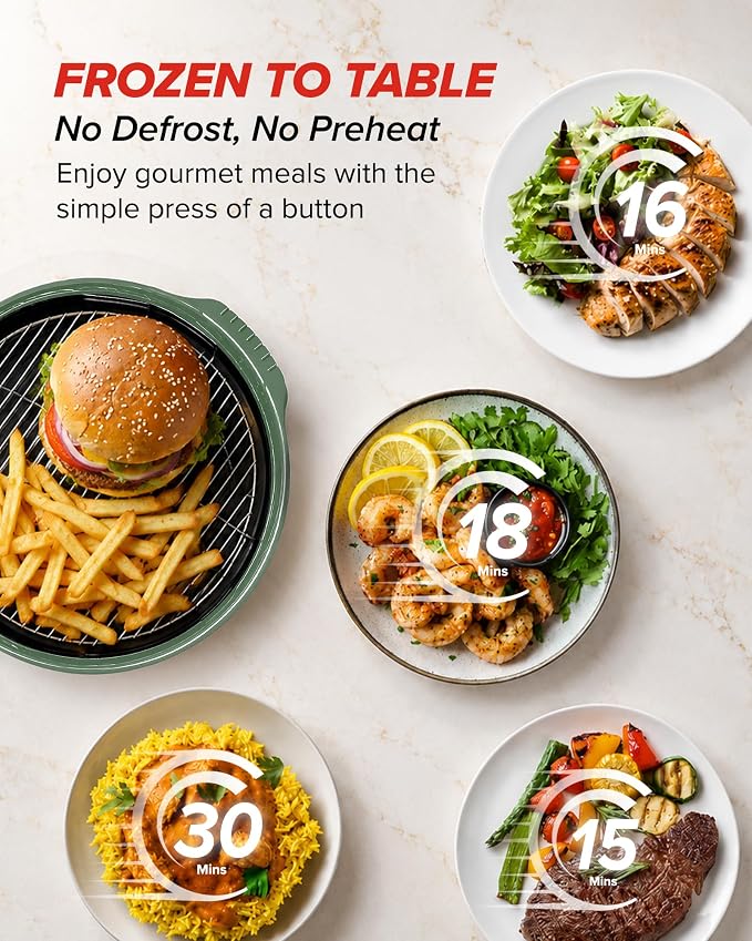 Nuwave Pro Plus 2 Air Fryer Oven, Infrared Countertop Convection, No Defrost No Preheat, Triple Combo Heating, 10-in-1 Multicooker, PFAS & BPA Free, 10LB Capacity, Dishwasher Safe Parts, 20660V03O