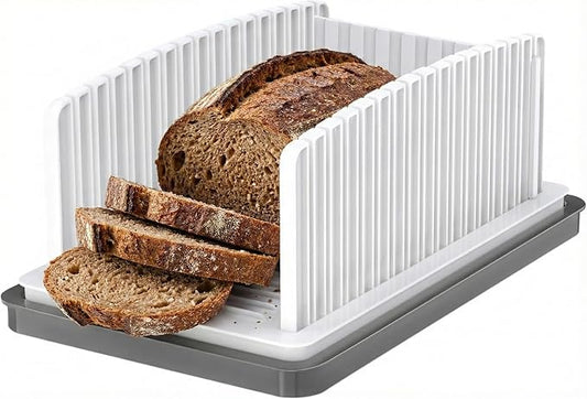 Professional Bread Slicer Guide Precision Loaf Cutter with Non-Slip Base for Perfect, Even Slices Artisan Sourdough Bread