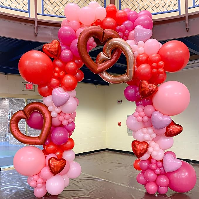 Voircoloria 110pcs Hot Pink Balloons 12inch Dark Pink Latex Party Balloons for Graduation, Wedding, Birthday, Princess Theme Party, Valentine's Day, Baby Shower, Anniversary Party Decorations