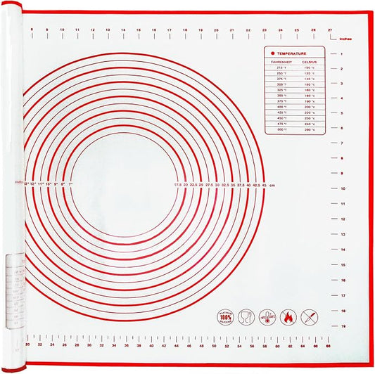 Extra Large 31.5'' x 24" Silicone Baking Mat for Rolling Dough & Pastry – Non-Stick, Heat-Resistant Kitchen Counter Protector – Dishwasher Safe, Easy Clean (XXL-31.5'' X 24'')