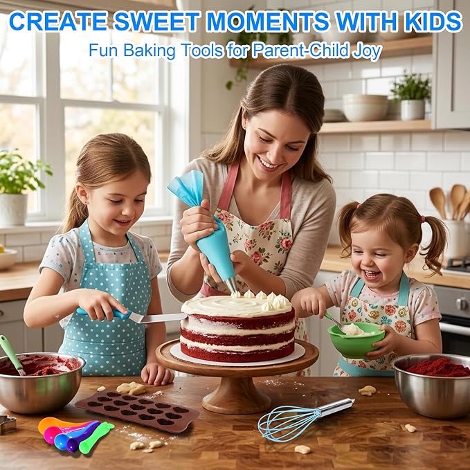 366 Pcs Cake Decorating Tools Supplies Kit With Storage box,Dessert Piping Syringe And Icing Tips Set,Cupcake Decorating Piping Kit for Beginners,Baking Enthusiasts And Professionals