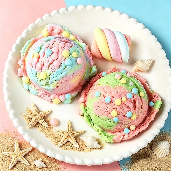 Pastel Pearl Sprinkles for Cake Decorating, 6 Sizes Mix 4.6 oz Edible Pearl Sugar Easter Sprinkles for Ice Cream Baking Cupcake Cookie Dessert