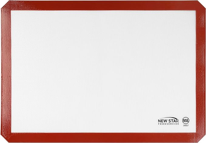 New Star Foodservice Commercial Grade Silicone Baking Mat Non Stick Pan Liner, 14 x 20 inch (Two-Thirds Size)