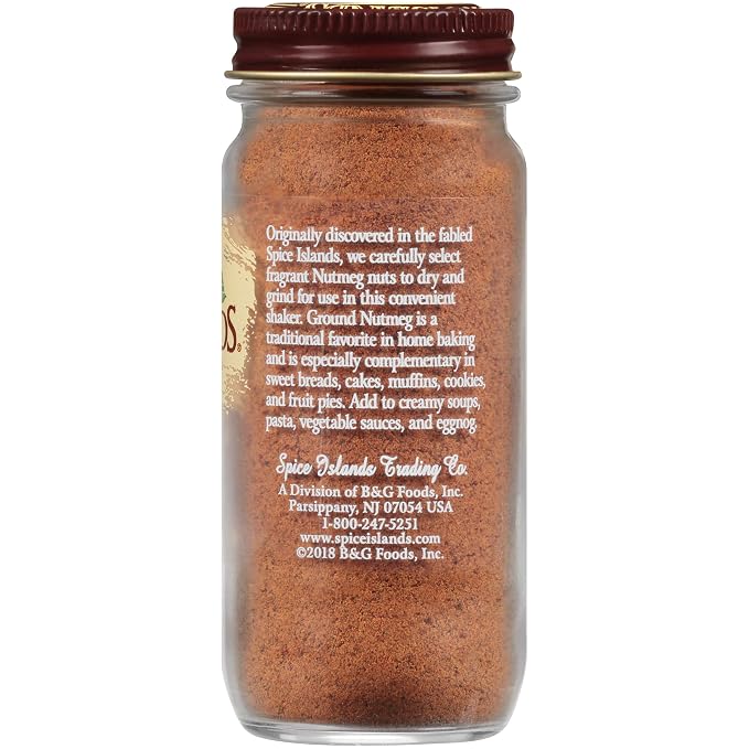 Spice Islands Ground, Nutmeg, 2.1 Ounce (Pack of 2)