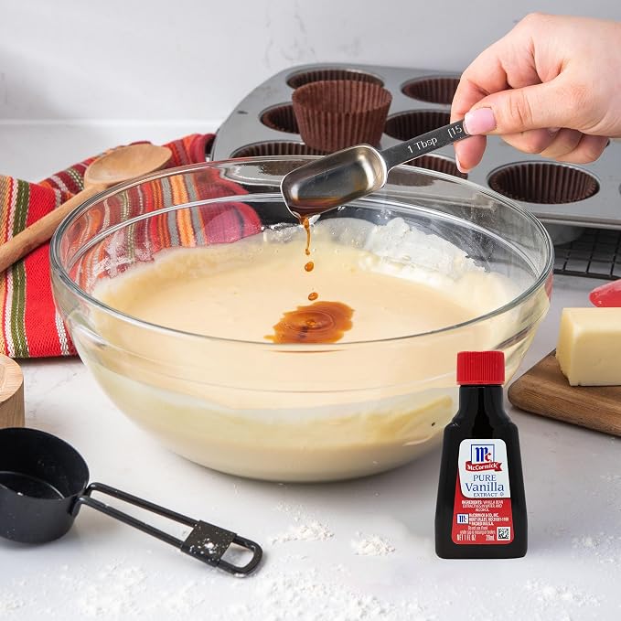 McCormick Vanilla Extract, Pure, No Corn Syrup, Gluten Free, Rich, Sweet Flavor and Aroma for Baking and Savory Dishes, 1 fl oz