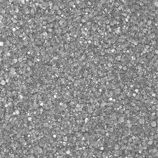 Silver Sprinkles for Baking Edible, Silver Sanding Crystal Sugar for Baking 130g/4.6oz, Cupcake, Cookie and Donuts Toppings, Wedding, Birthday Party Supplies