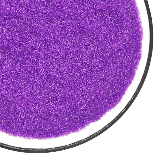 Edible 5 Ounce Fine Decorative Purple Sanding Sugar Sprinkles for Baking, Sparkling Crystals for Cakes, Cookies, Cupcakes, Ice Cream Topping and Rimming Sugar