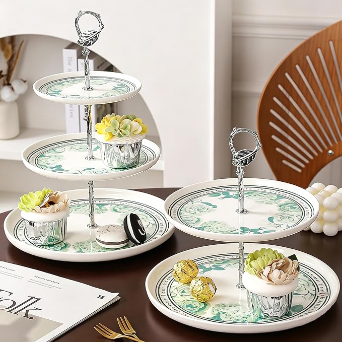 3 Tier Cake Stand Hardware Tiered Tray Plate Hardware Kit Heavy Metal Holder Fruit Plate Stand Food Plate Stand