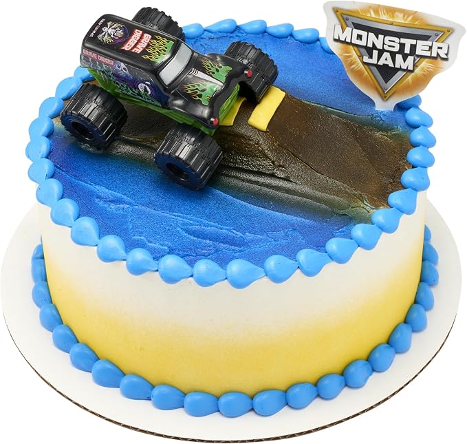 Monster Jam Grave Digger Truck Cake Topper