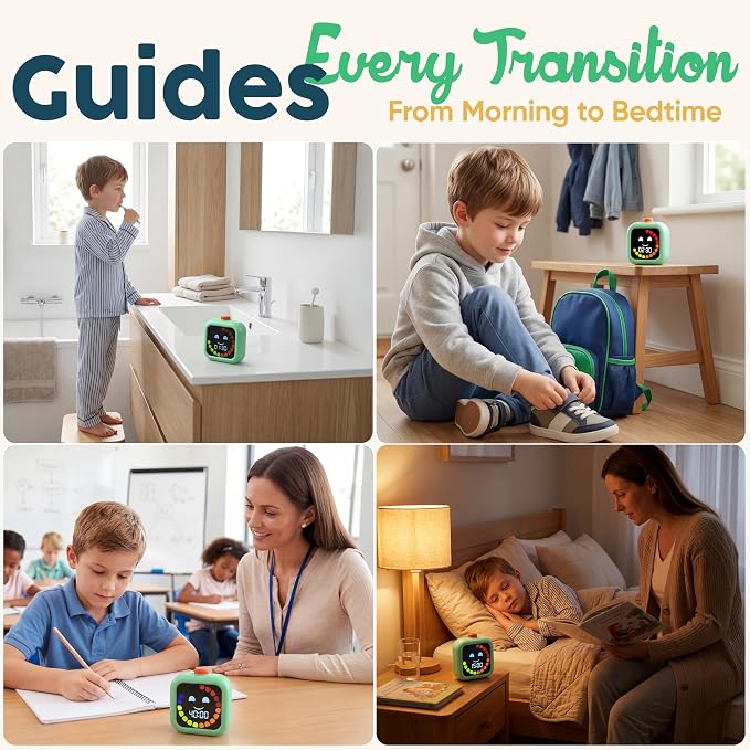 Digital Visual Timer for Kids - Rechargeable, Silent Count Up/Down for Calmer Routines - 99 Min Countdown Kids Timer for Classroom, Home & Therapy - Builds Focus & Independence