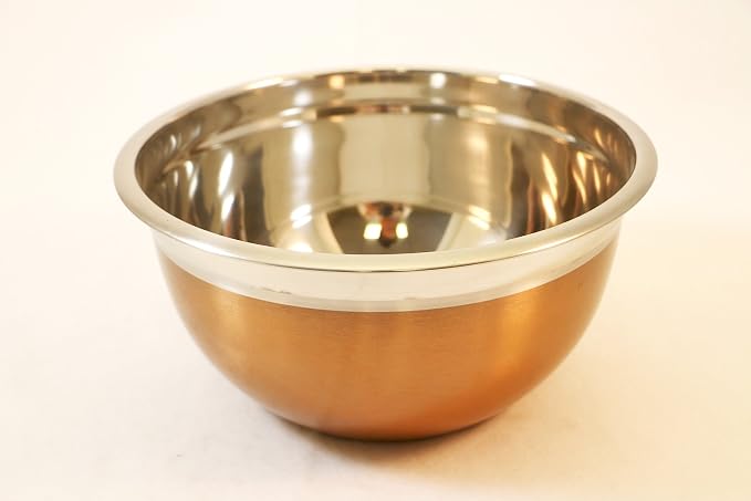 ExcelSteel Copper Tone Stainless Steel Mixing Bowls (Set of 4)