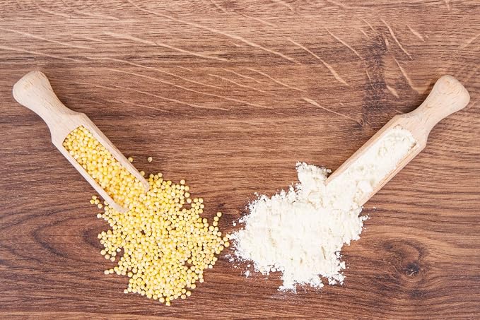Food to Live Organic Millet Flour, 2 Pounds Non-GMO, Kosher, Vegan, Stone Ground, Unbleached, Unbromated, Bulk, Product of the USA