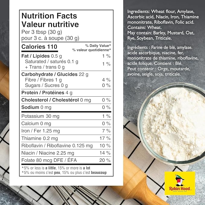 Robin Hood All Purpose Unbleached Flour 5kg bag {Imported from Canada}
