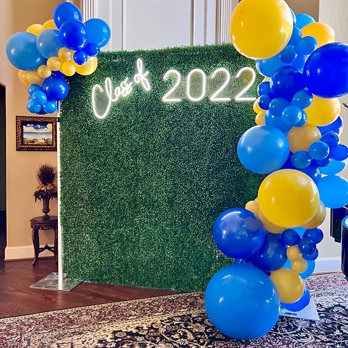 Voircoloria 105pcs Royal Blue Balloons 12inch Party Balloons for Birthday Graduation Baby Shower Anniversary Nautical Party Decorations