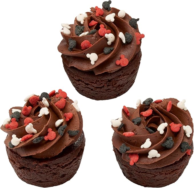 DECOPAC Mickey Mouse Quins, 18oz, Fancy Sprinkles Shaped Like Mickey Mouse, Candy Sprinkles in Handheld Container, Edible Sprinkles For Celebration Cakes, Cupcakes, Cookies