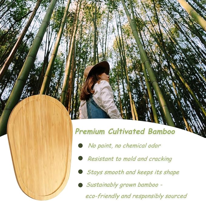 Bamboo Mixer Slider Compatible with KitchenAid 5-8 Qt Bowl Lift Stand Mixer, Appliance Sliding Mat Accessories and Attachments for Kitchen Aid, Countertop Moving Tray